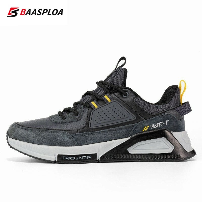 Men's Waterproof Leather Running Skate Shoes