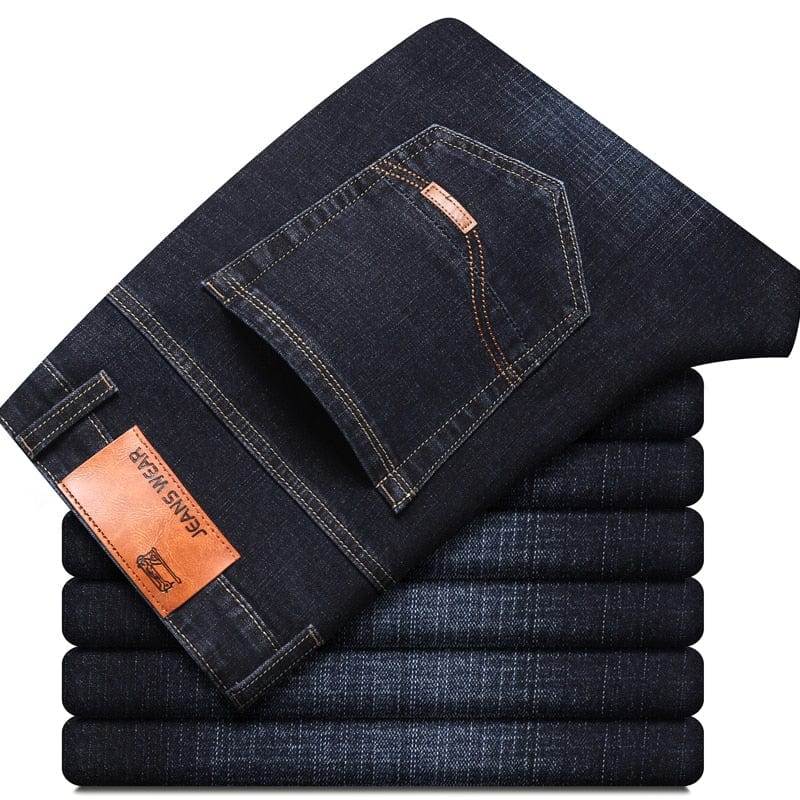 Men's Classic Stretch Regular-Fit Straight Denim Jeans