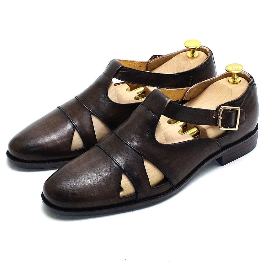 Men's Hollow Out Genuine Leather Sandals