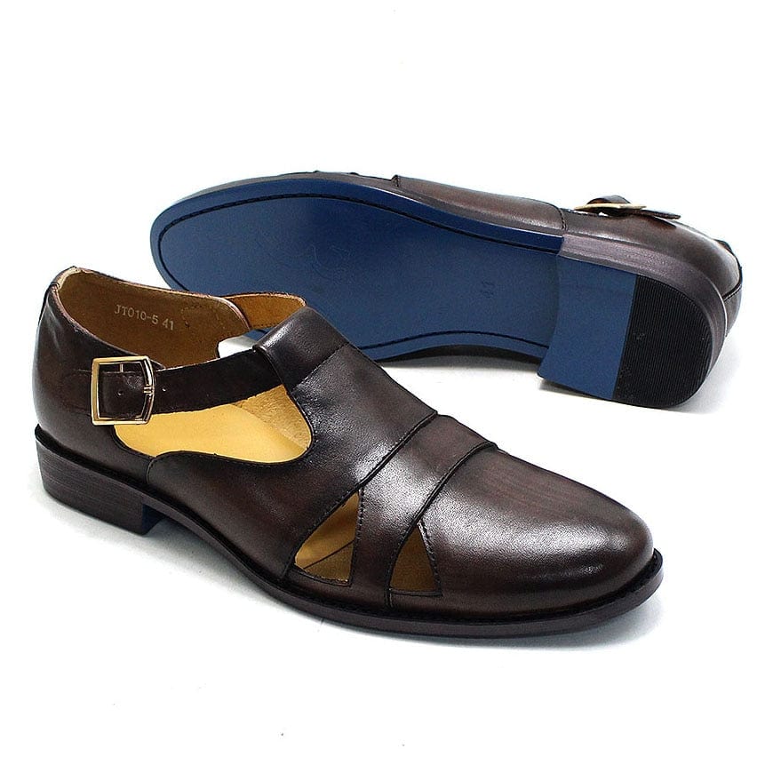 Men's Hollow Out Genuine Leather Sandals