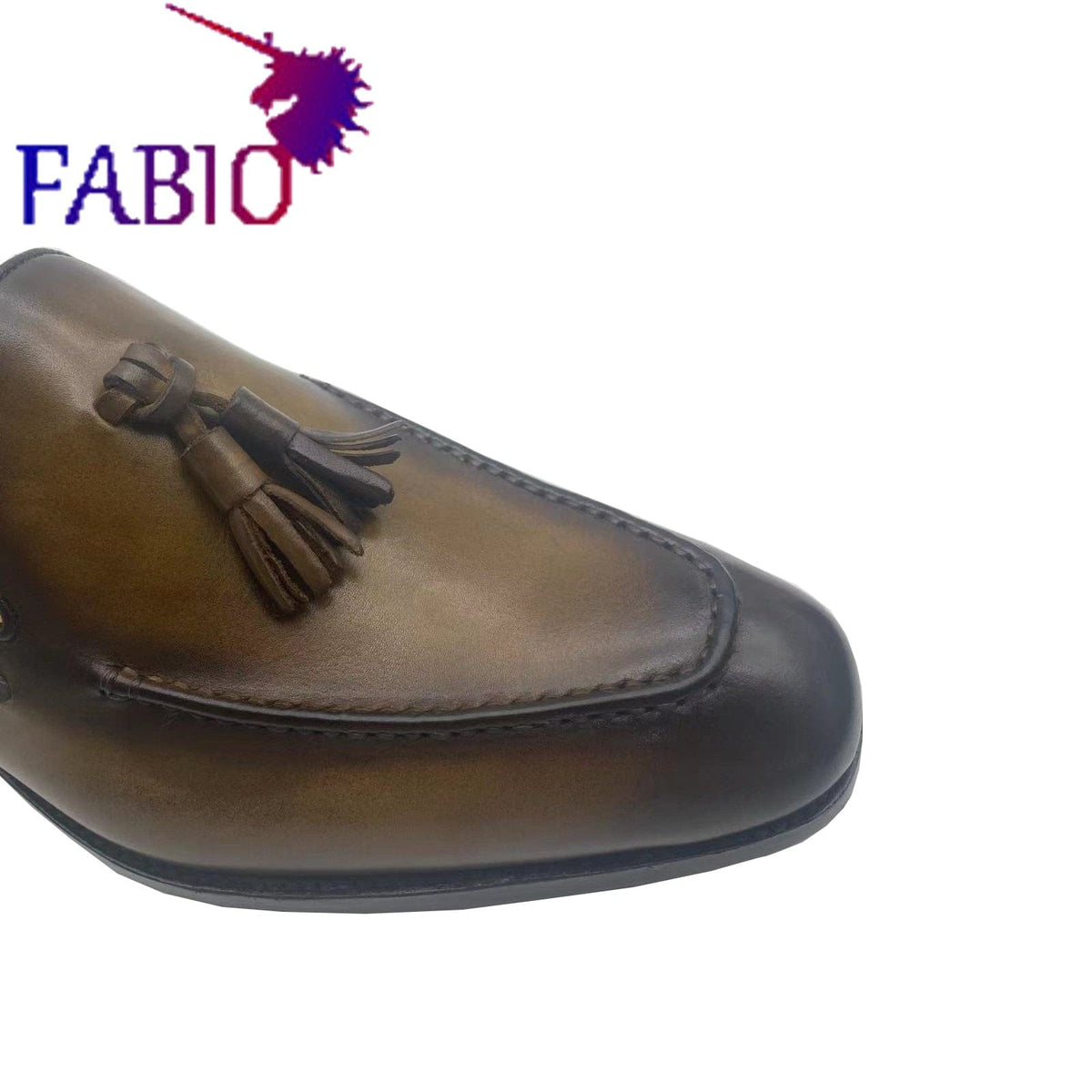 French leather outsole Bruti style men's formal shoes handmade custom business dinner shoes