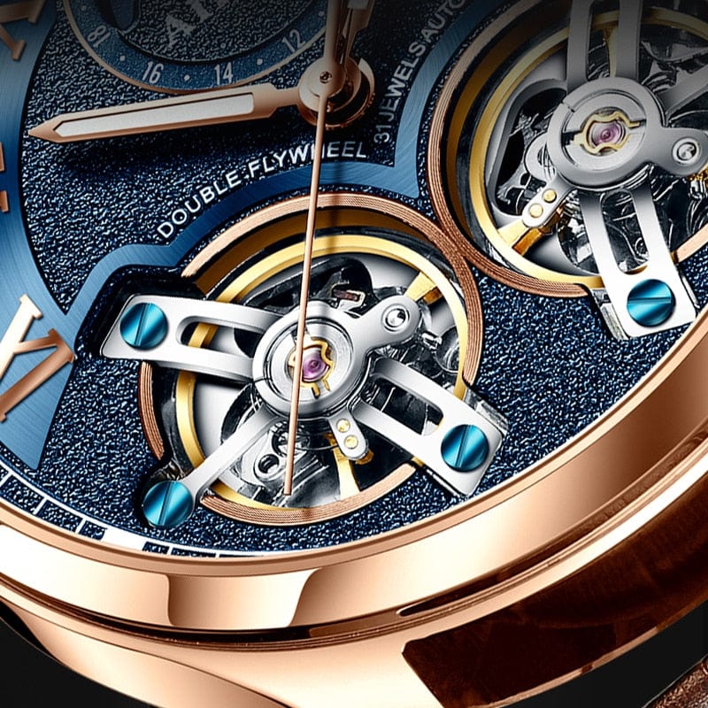 Men's AILANG Double Flywheel Automatic Mechanical Watch