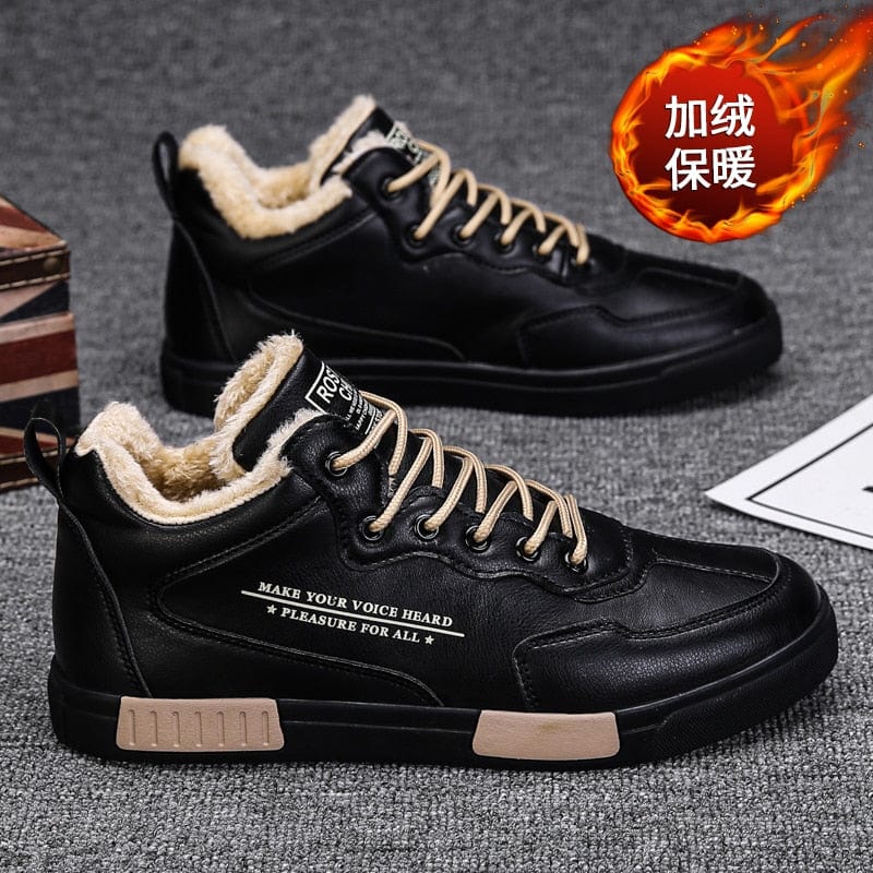 Men's Non-Slip Leather Casual Formal Outdoor Walking Shoes
