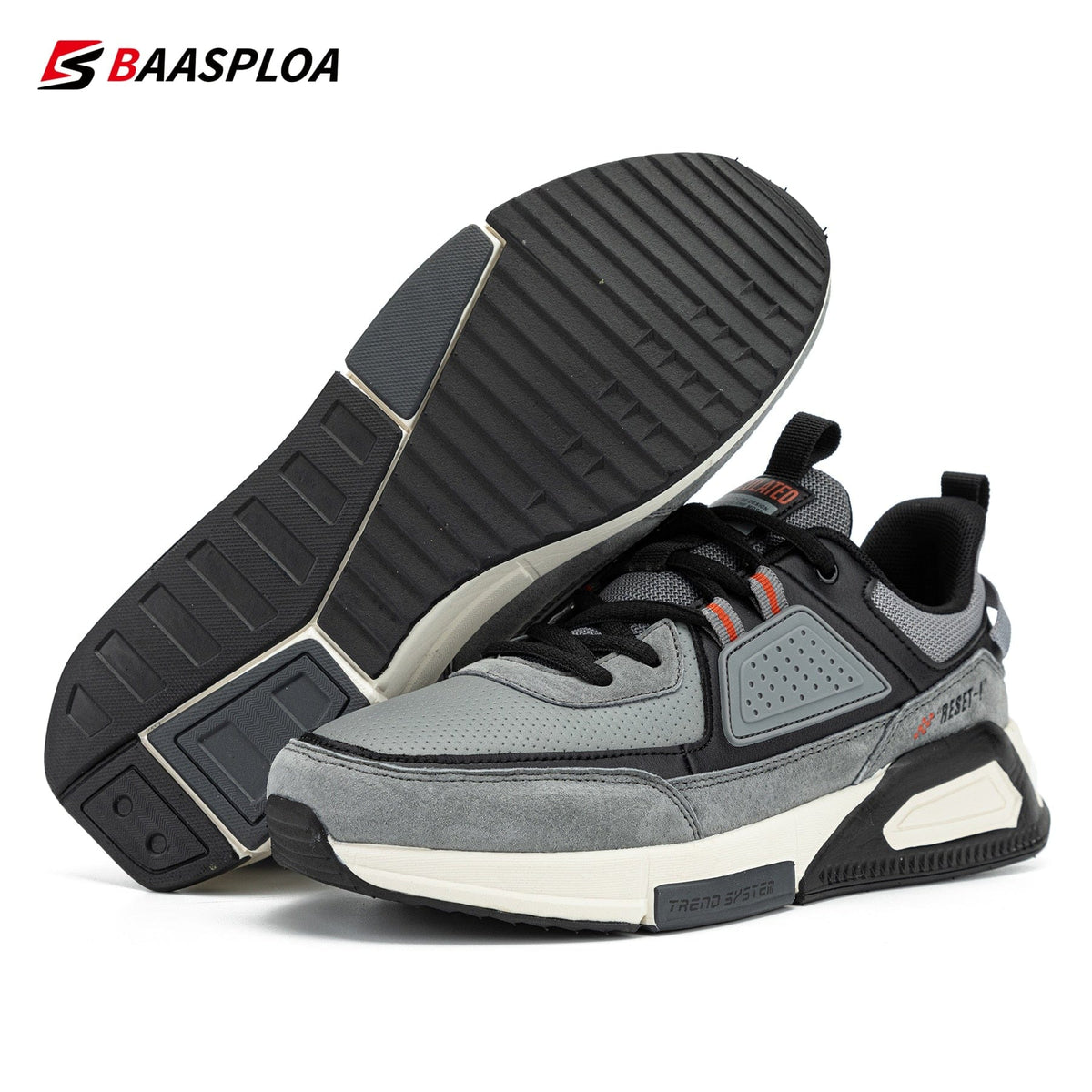 Men's Waterproof Leather Running Skate Shoes