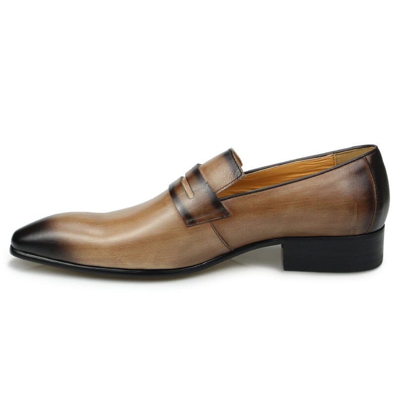 Men's Cowhide Leather Formal Office Loafers