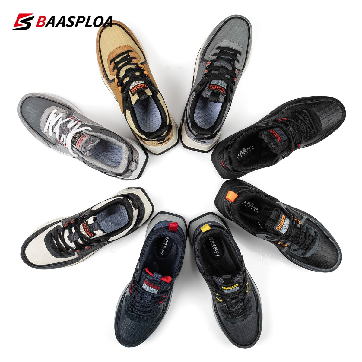 Men's Waterproof Leather Running Skate Shoes