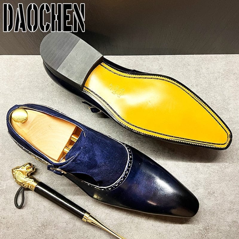 Men's Handmade Genuine Leather Slip-On Loafer Dress Shoes