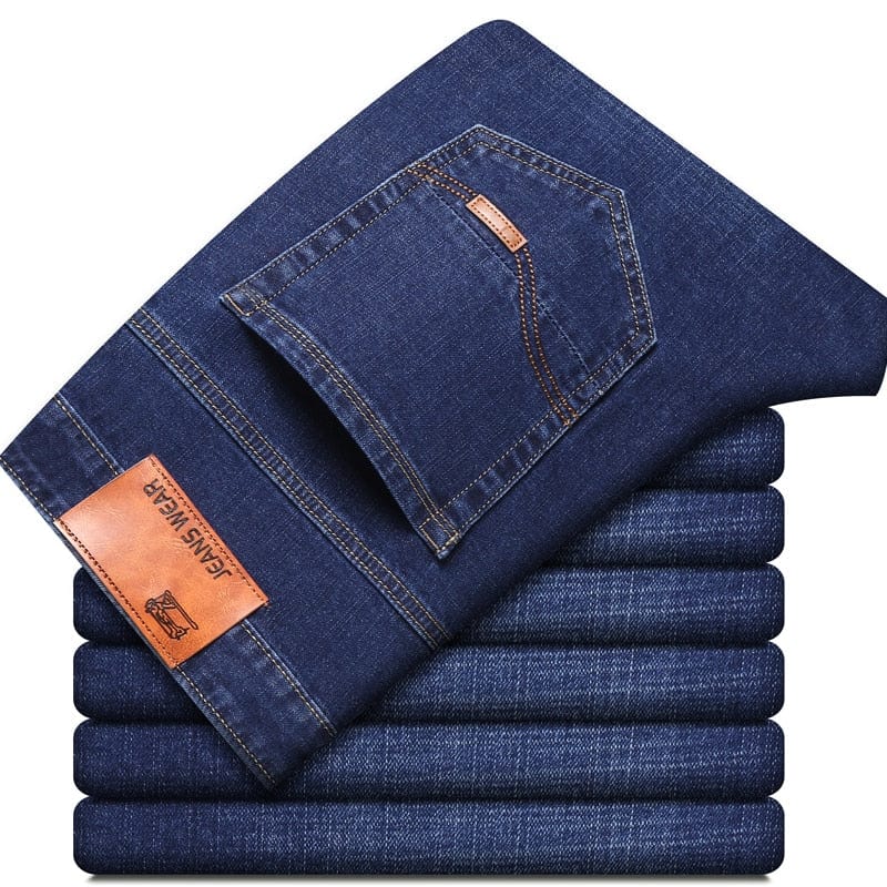 Men's Classic Stretch Regular-Fit Straight Denim Jeans