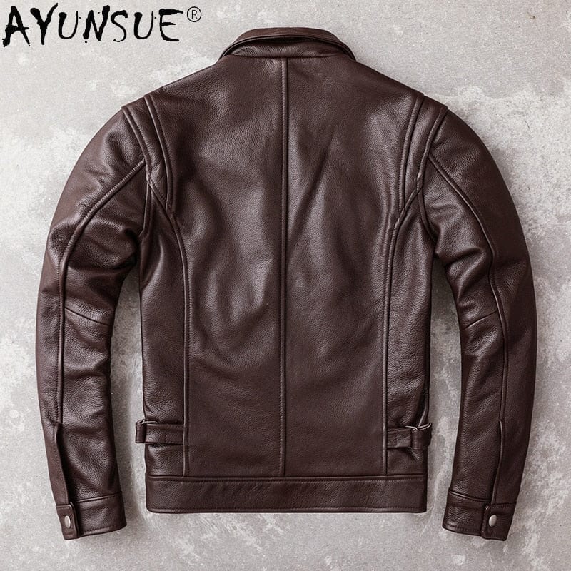 Men's Genuine Cowhide Leather Jacket