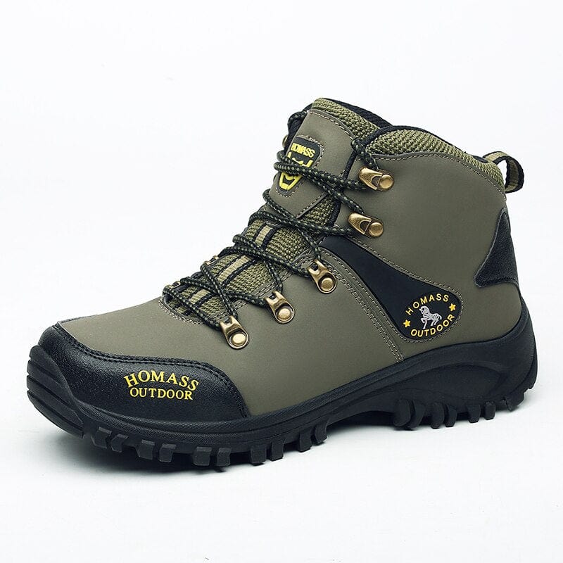 Men's Waterproof Non-Slip Hiking Trekking Boots Army Green