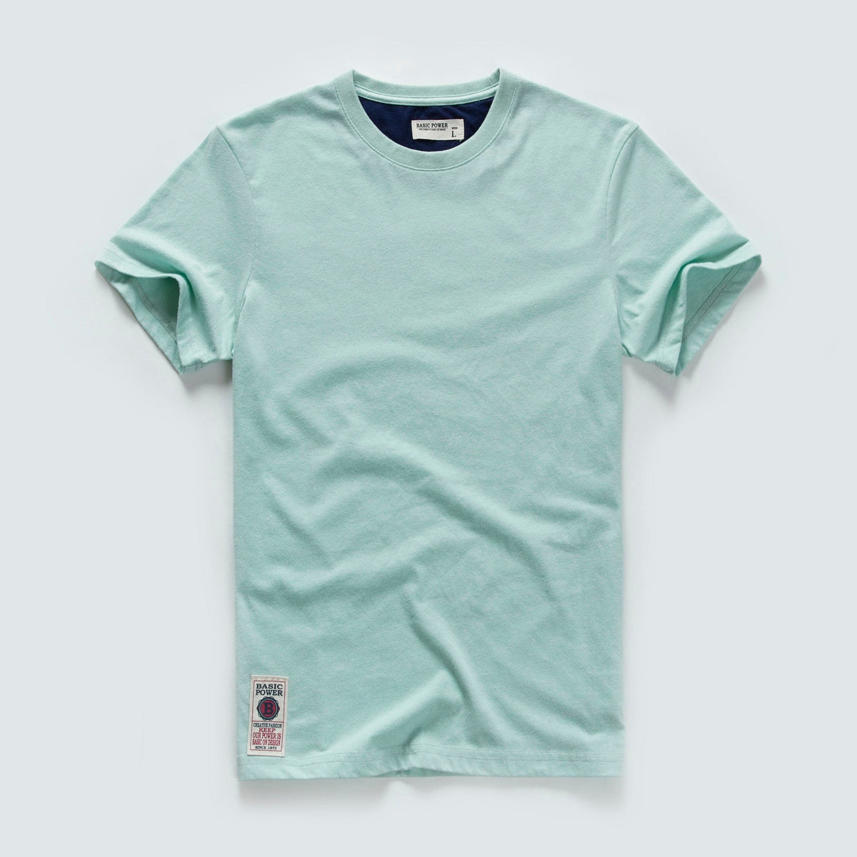 Men's Cotton Solid Color O-Neck Casual Classic Basic T-Shirt