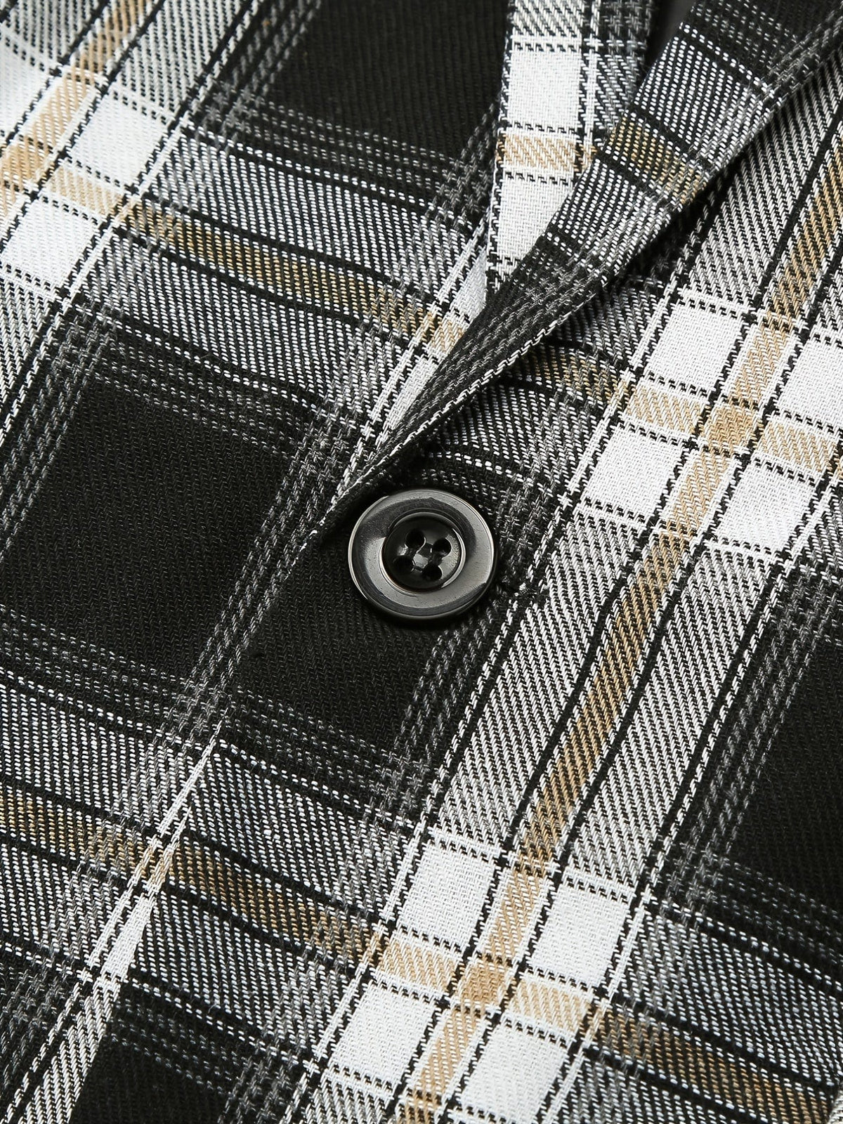 Men's Classic Slim Fit One-Button Plaid Sports Blazer