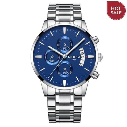 NIBOSI Relogio Masculino Men Watches Luxury Famous Top Brand Men's Fashion Casual Dress Watch Military Quartz Wristwatches Saat