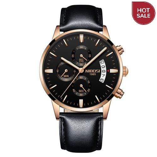 NIBOSI Relogio Masculino Men Watches Luxury Famous Top Brand Men's Fashion Casual Dress Watch Military Quartz Wristwatches Saat