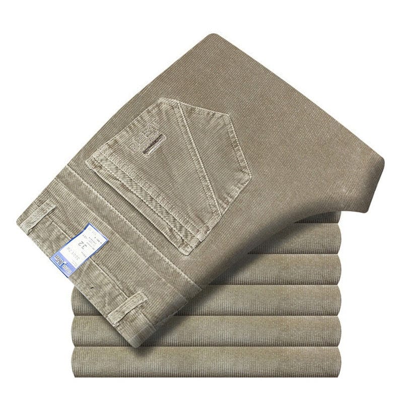Men's Velvet Corduroy Fleece Straight Trousers