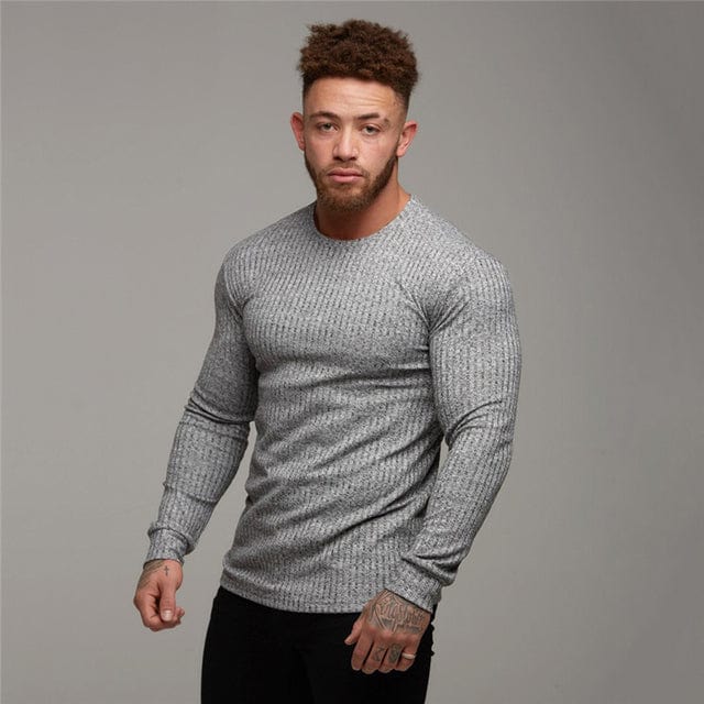 Men's Slim Fit Hooded Turtleneck Knit Pullover Sweater