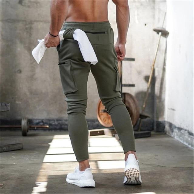 Men's Skinny Gym Workout Jogger Sweatpants