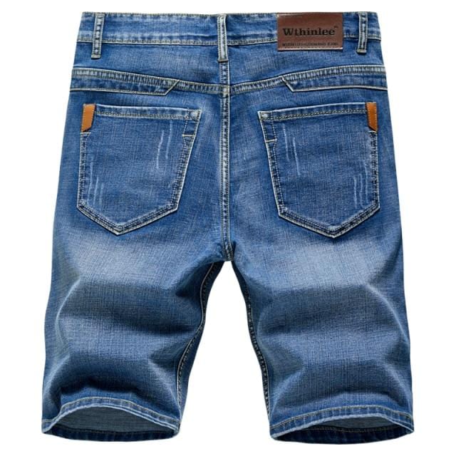 Men's classic denim shorts color option