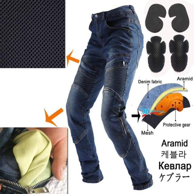 Men's Protective Motocross Riding Jeans