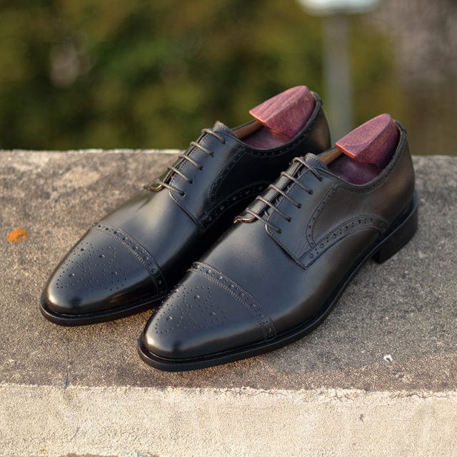 Men's Leather Brogue Classic Office Wedding Dress Shoes DE03