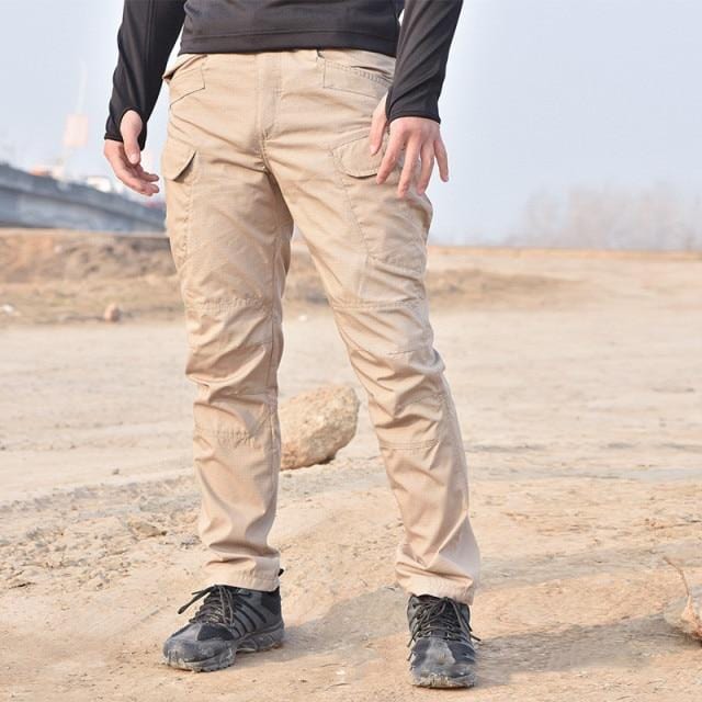 Men's Waterproof Elastic Multi-Pocket Cargo Outdoor Jogger Pants