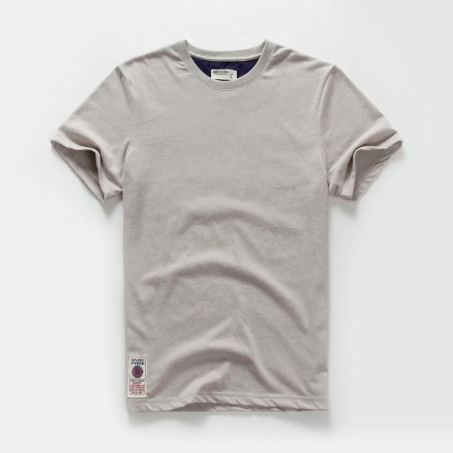 Men's T-shirt Cotton Solid Color t shirt Men Causal O-neck Basic Tshirt Male High Quality Classical Tops
