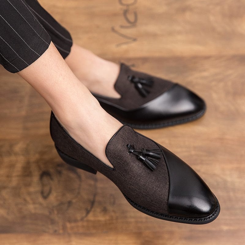 Men's Leather Tassel Moccasin Loafers Driving Shoes Plus Size 48