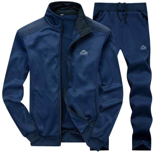Men's Zipper Sweatshirt and Sweatpants Tracksuit