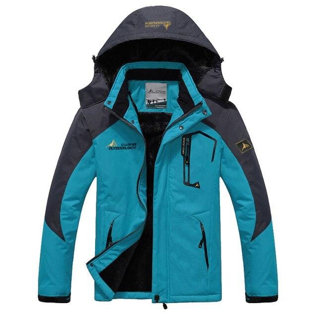 Men's Winter Waterproof Ski Jacket and Pants Set, Windproof Snow Suit