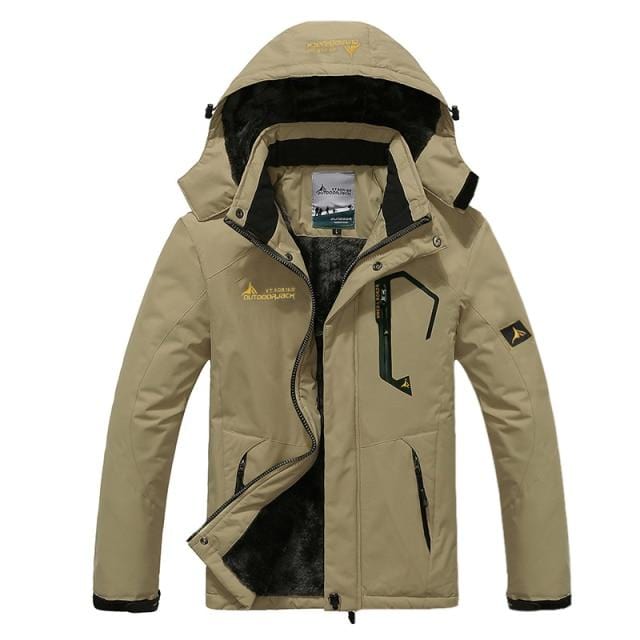Men's Winter Waterproof Ski Jacket and Pants Set, Windproof Snow Suit