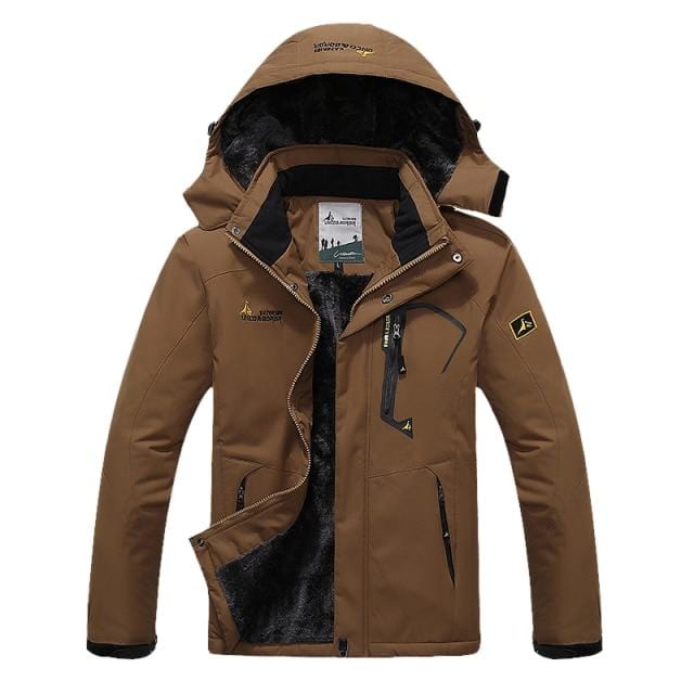 Men's Winter Waterproof Ski Jacket and Pants Set, Windproof Snow Suit