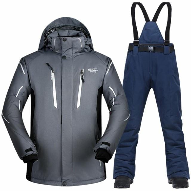 Men's Waterproof Windproof Winter Ski Jacket and Pants Set