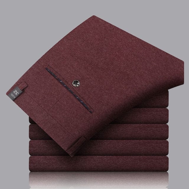 Men's Brushed Winter Business Trousers