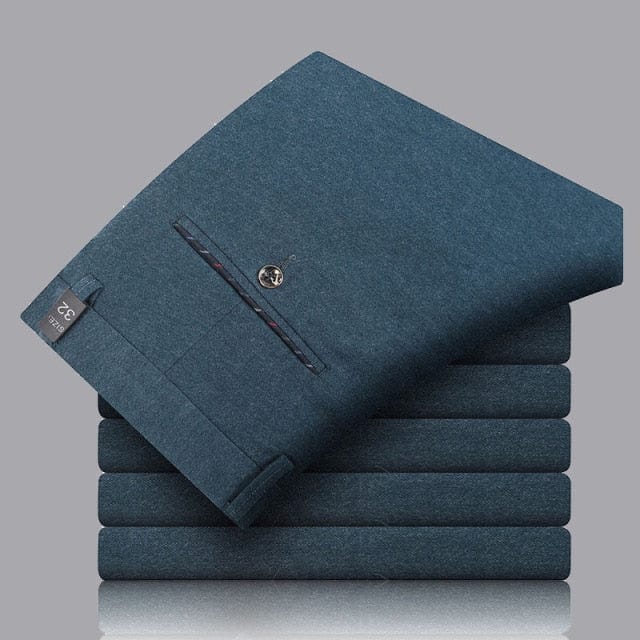Men's Brushed Winter Business Trousers