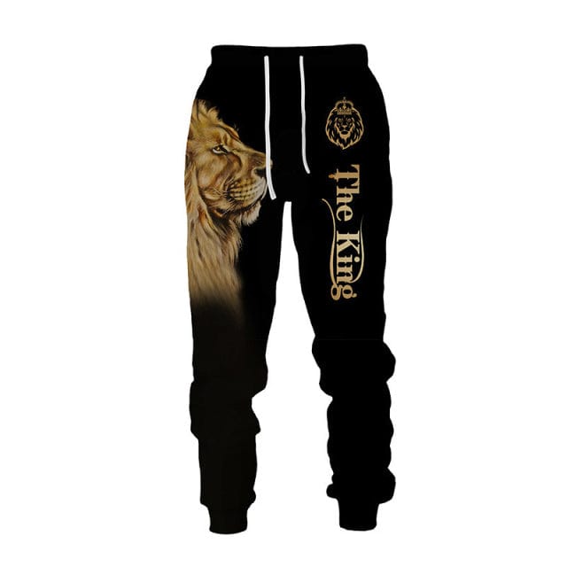 Men's 3D Print Hoodie Tracksuit Pullover Jacket Pants Sportswear Set