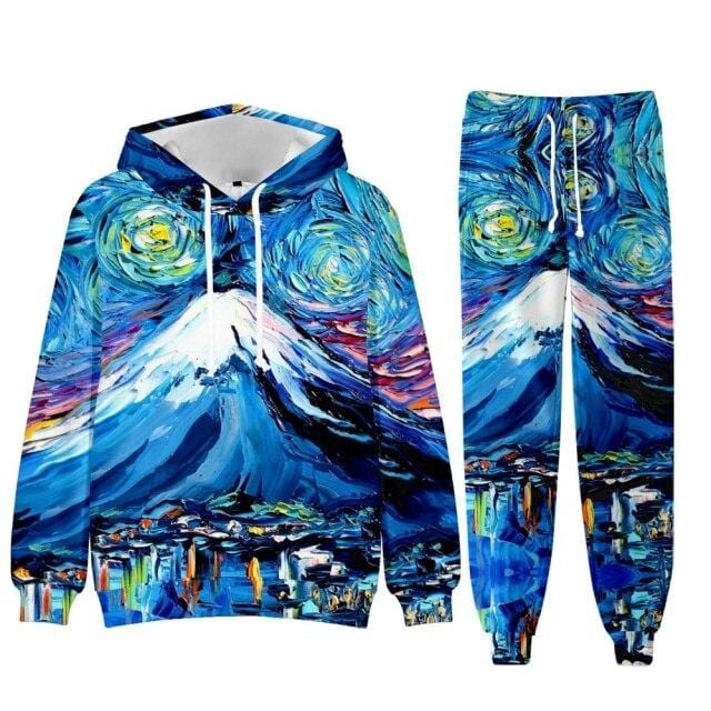 Men's Baroque Fleece Hoodie and Jogger Tracksuit