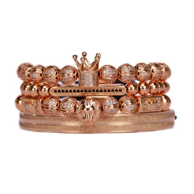 Men's crown lion bracelet set colorway 4824c