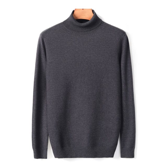 Men's Thick Turtleneck Casual Pullover Sweater