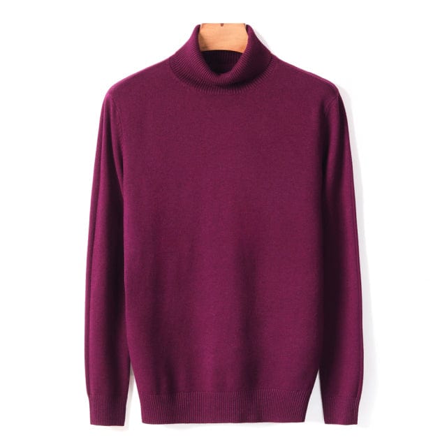 Men's Thick Turtleneck Casual Pullover Sweater