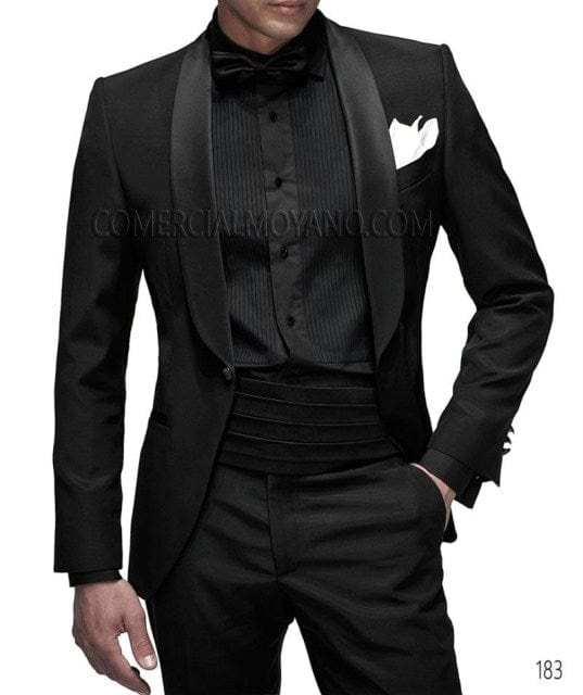 Men's Shiny Silver Grey Peak Lapel Wedding Tuxedo Set
