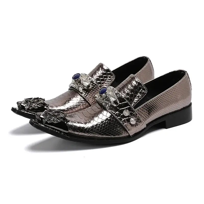 Men's Breathable Leather Business Banquet Party Wedding Dress Shoes