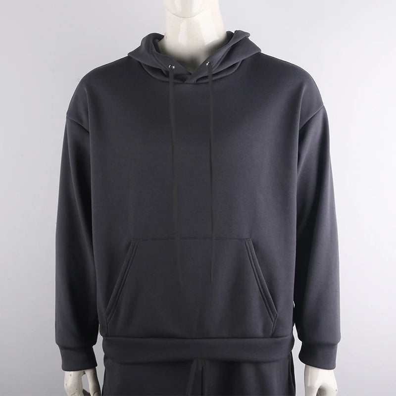 Men's Solid Neon Green Two-Piece Tracksuit Set