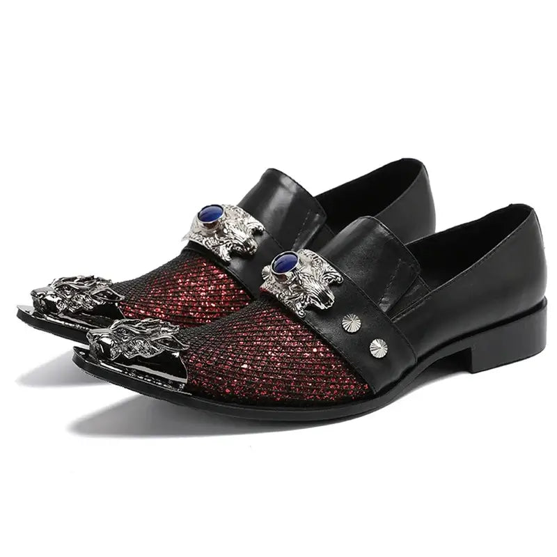 Men's Breathable Leather Business Banquet Party Wedding Dress Shoes
