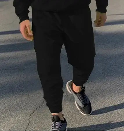 Men's Solid Neon Green Two-Piece Tracksuit Set