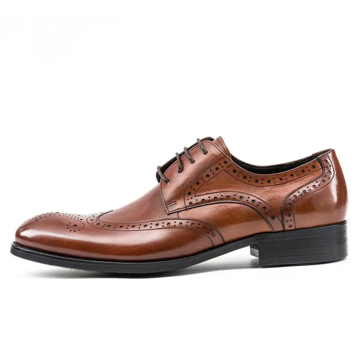 Men's Multi-Color Breathable Leather Wedding Brogue Shoes