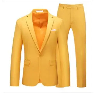 Men's 2-Piece Wedding Suit — Slim Fit Jacket & Pants
