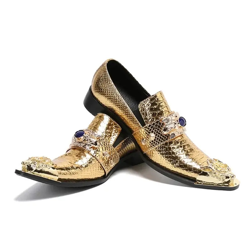 Men's Breathable Leather Business Banquet Party Wedding Dress Shoes