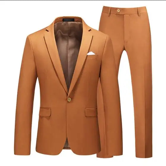 Men's 2-Piece Wedding Suit — Slim Fit Jacket & Pants