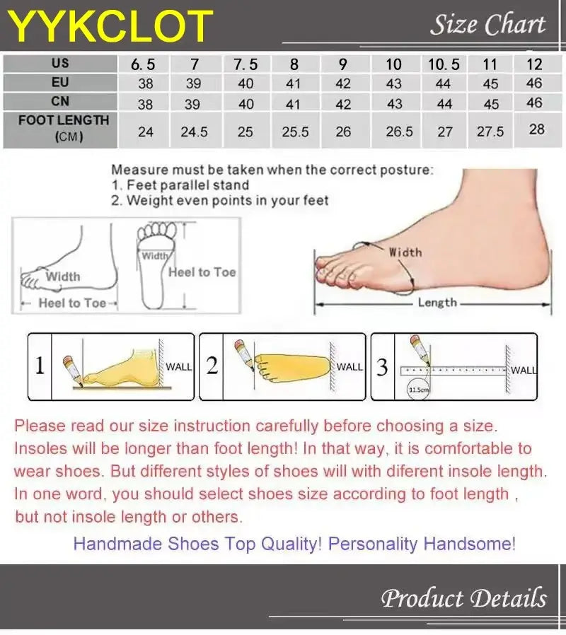 Men's Pointed Metal Toe Party Dress Shoes