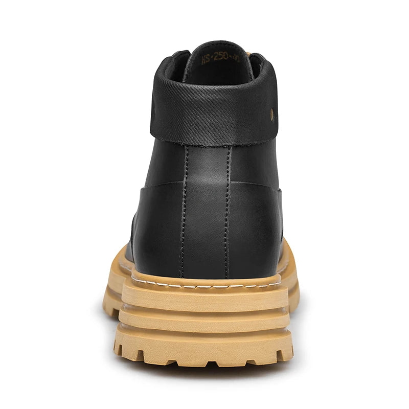 Men's elevator chelsea boots rear heel product photo